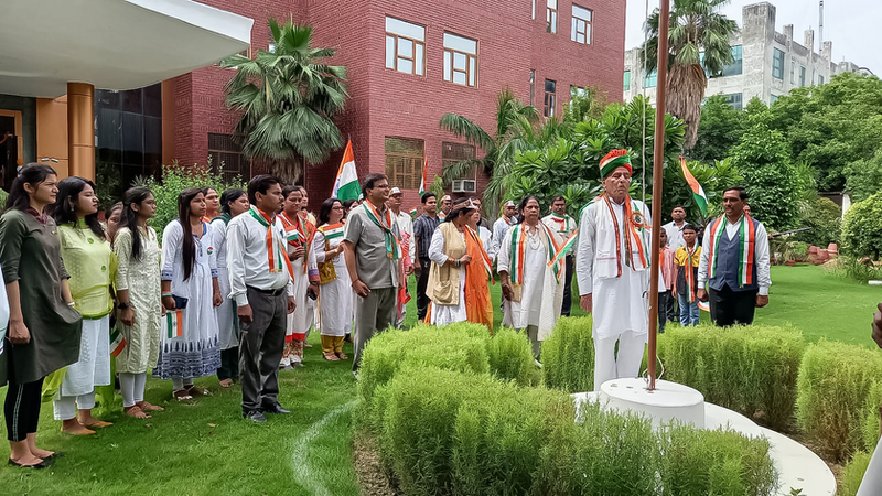 Independence Day flag hoisting ceremony at PIIT